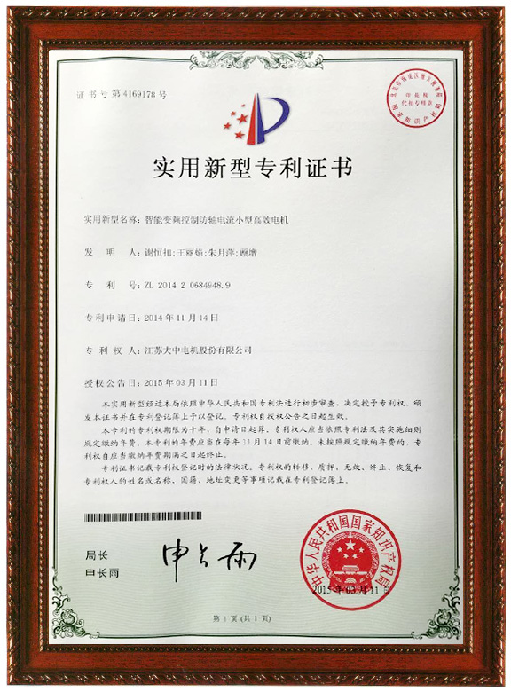 智能變頻控制防軸電流小型高效電機